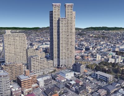 くずはタワーシティ, kuzuha tower city by GoogleEarth