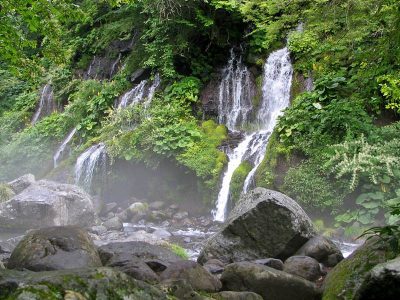 吐竜の滝, doryu falls in Nagano Pref.