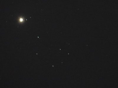 金星とプレアデス星団, venus and pleiades