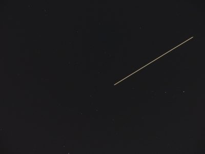 ISSの軌跡（露光時間8秒間）, Track of ISS (International Space Station)