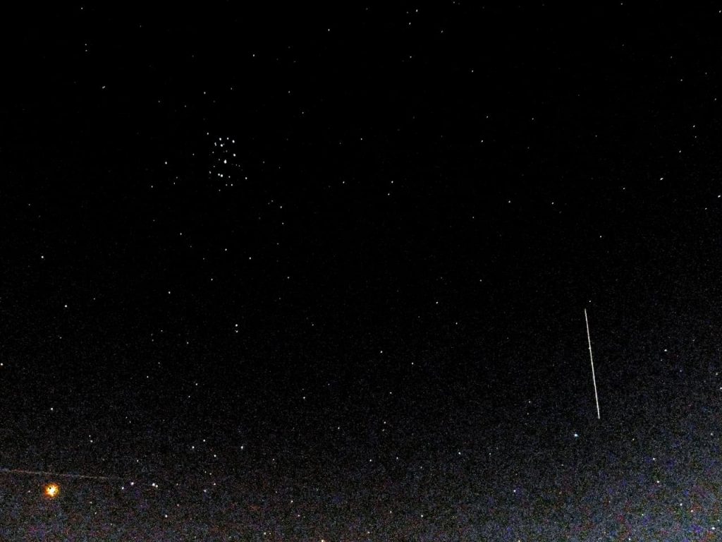 火星とプレアデス星団,mars,pleiades