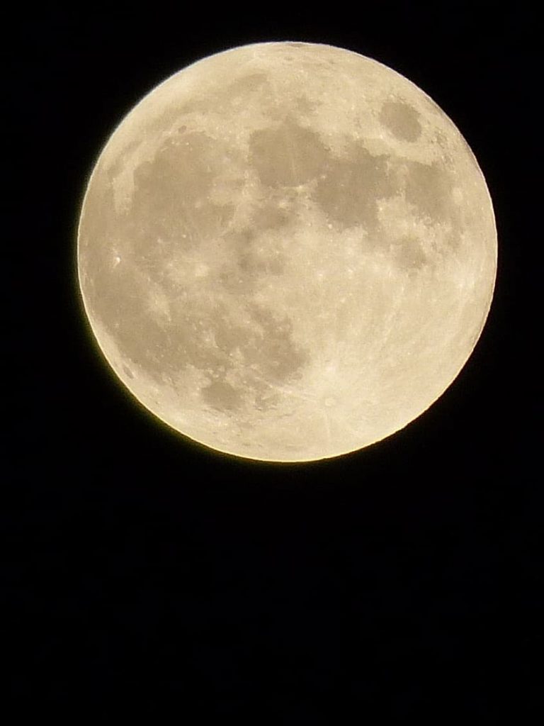 2023年の中秋の名月。full moon / harvest moon