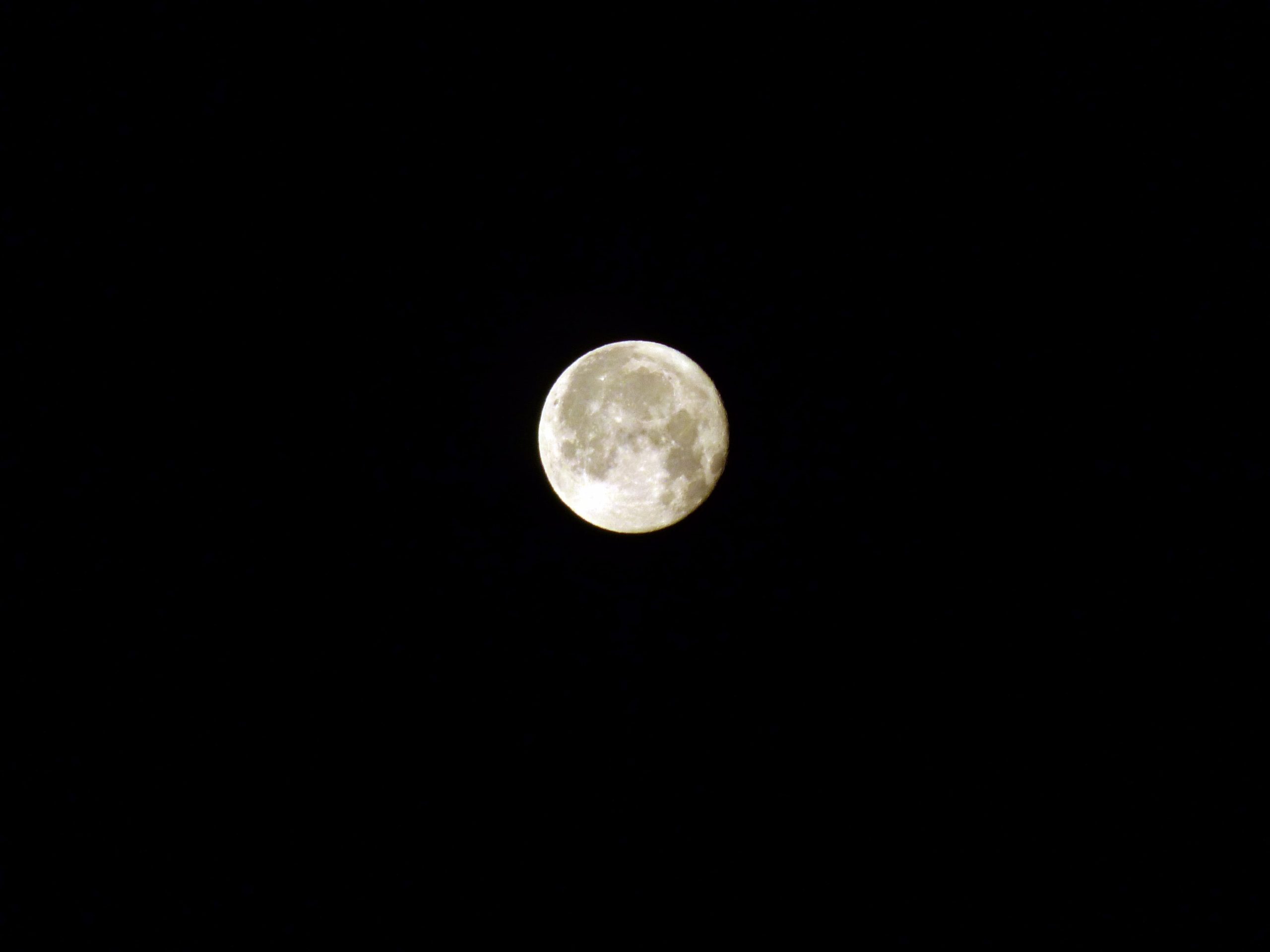 満月を1日過ぎたお月さん,moon age 16th