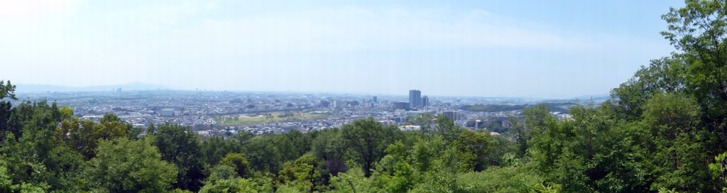 安満宮山古墳からの景色, The view from the Ama-miyayama tomb in Takatsuki city
