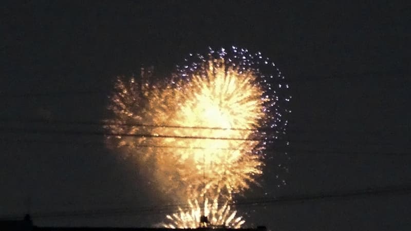 遠くに見えた花火, fireworks