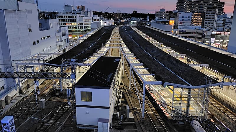 枚方市駅を上から, Hirakata St.
