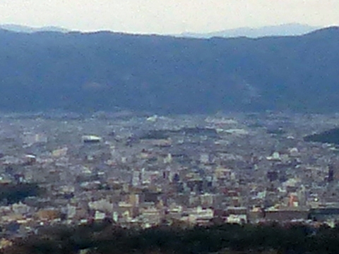 太秦や嵐山方面を見る,Uzumasa and Arashiyama in Kyoto Pref.