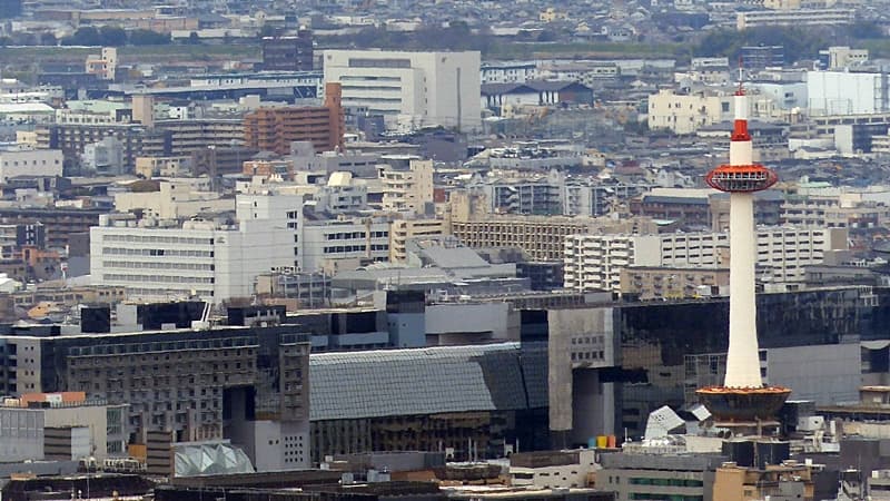 京都駅と京都タワー, Kyoto St. and Kyoto Tower