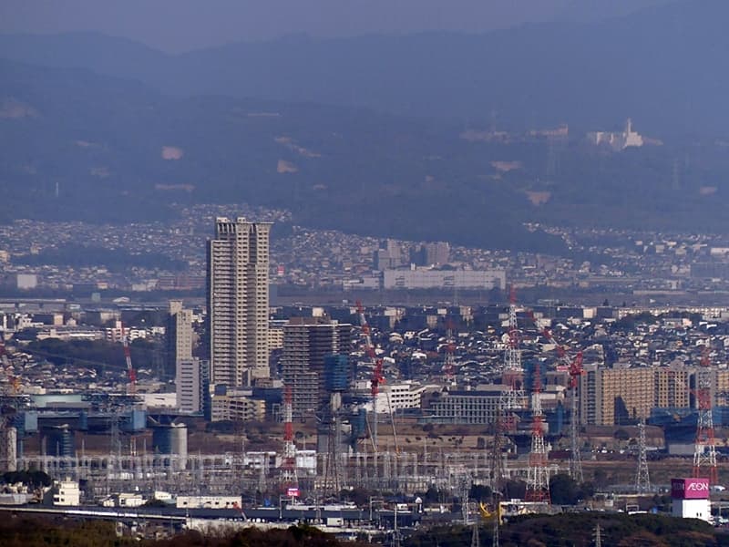 阿武山観測所から東を見る, a view from Abuyama Observatory, looking east