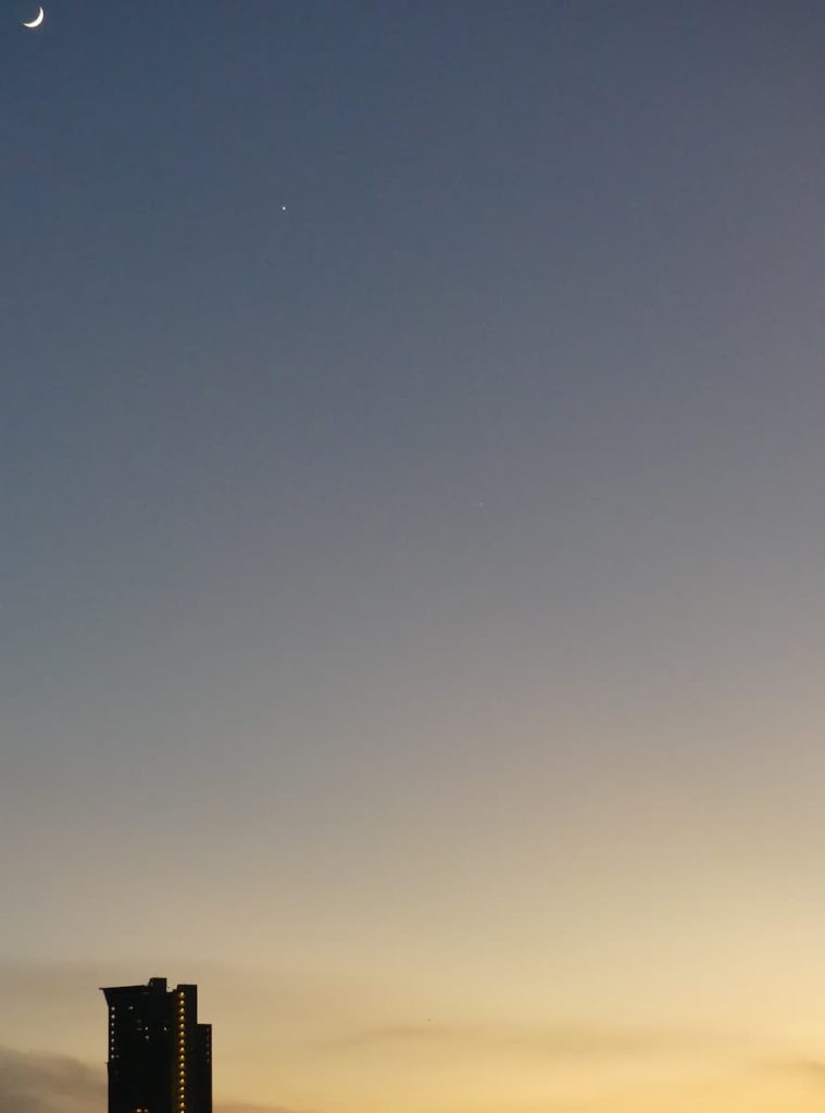 月3歳，金星， Moon and Venus
